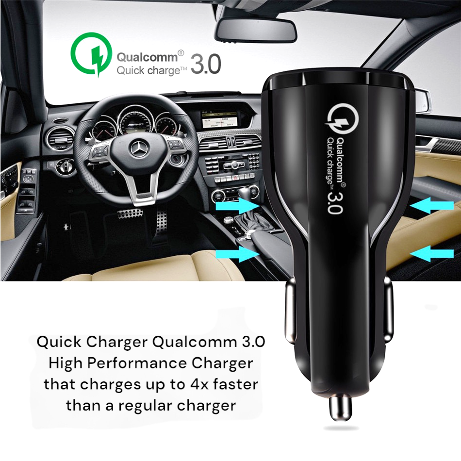 36W 双 USB QC3.0 车载充电器