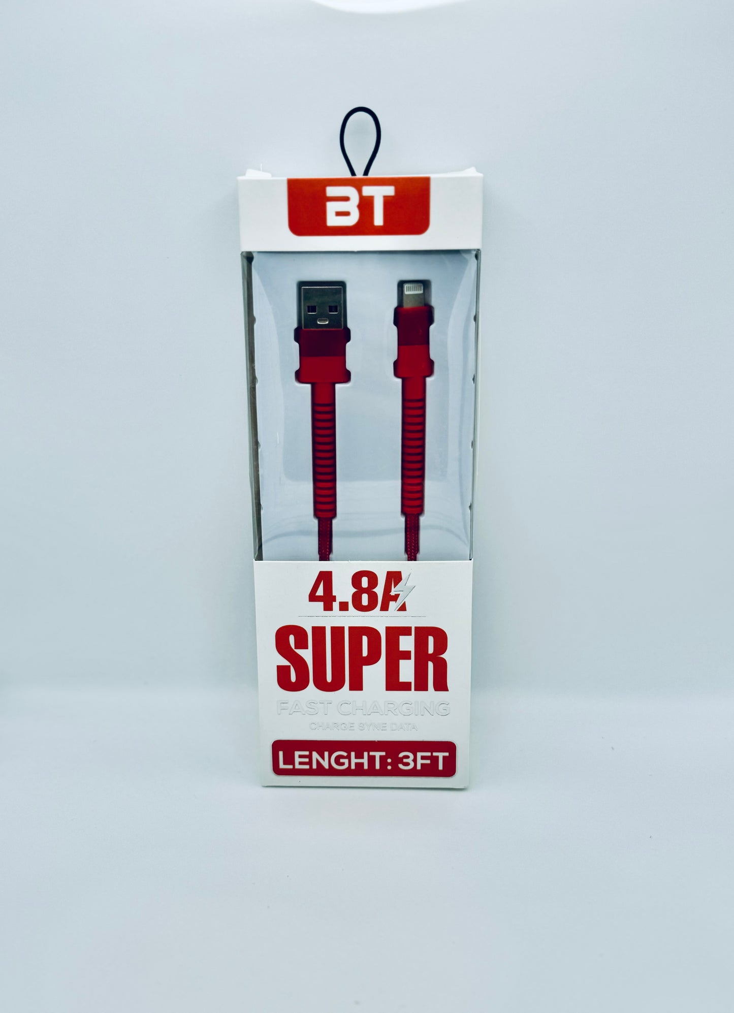 BT 3FT Fast Charging Lightning Cable (3 Pack)